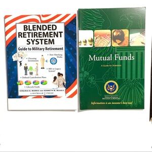 Set of 2 New Military Financial Guide Books for Mutual Funds TSP BRS